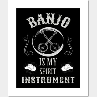 Music instruments are my spirit, Banjo guitar. Posters and Art